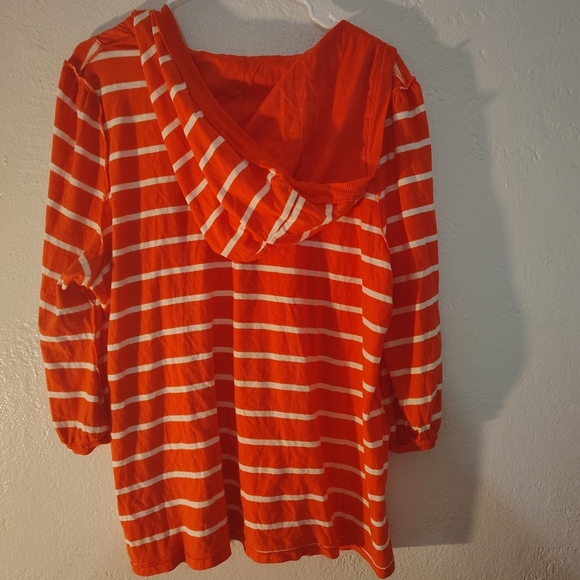 NAUTICAL BOLD STRIPES  hoodie 3/4 sleeve minimalist athleisure, oversize stripes - Picture 11 of 12